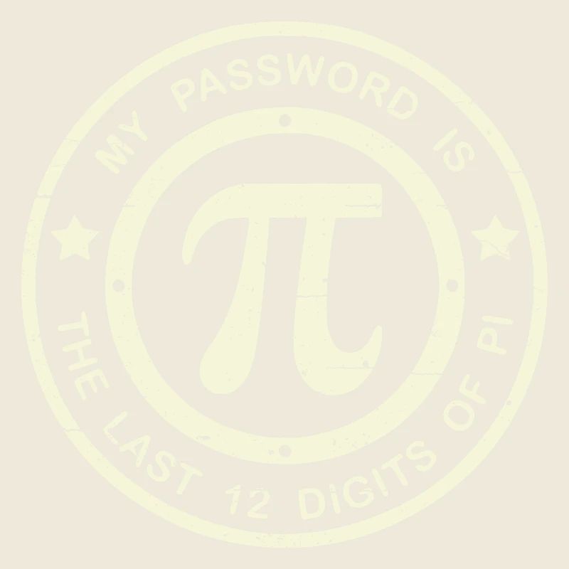 Mon mot de passe est les 12 derniers chiffres de Pi