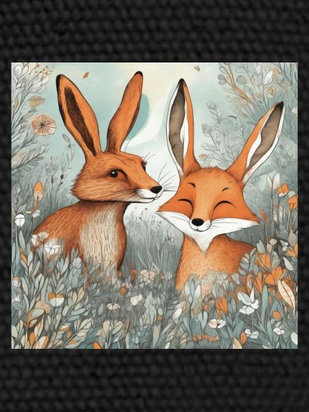 Lièvre et renard