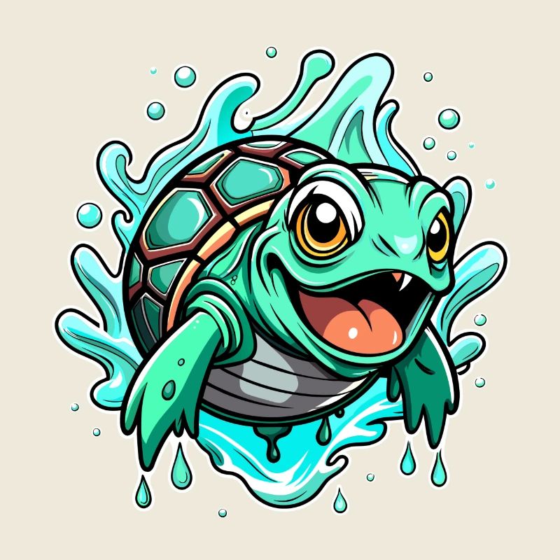 Tortue heureuse