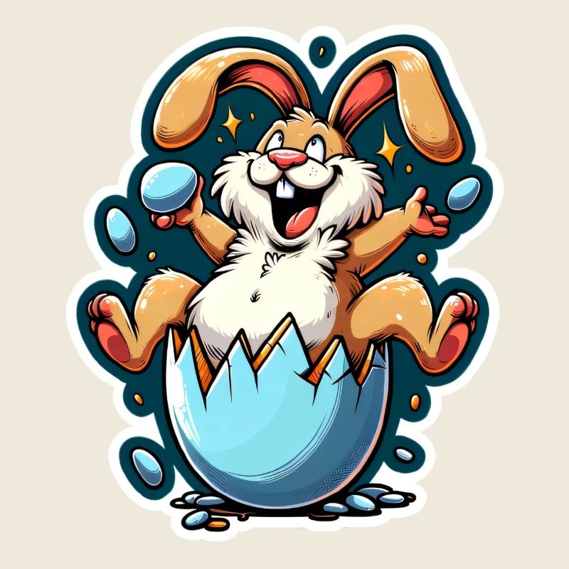 Lapin de Pâques Drôle