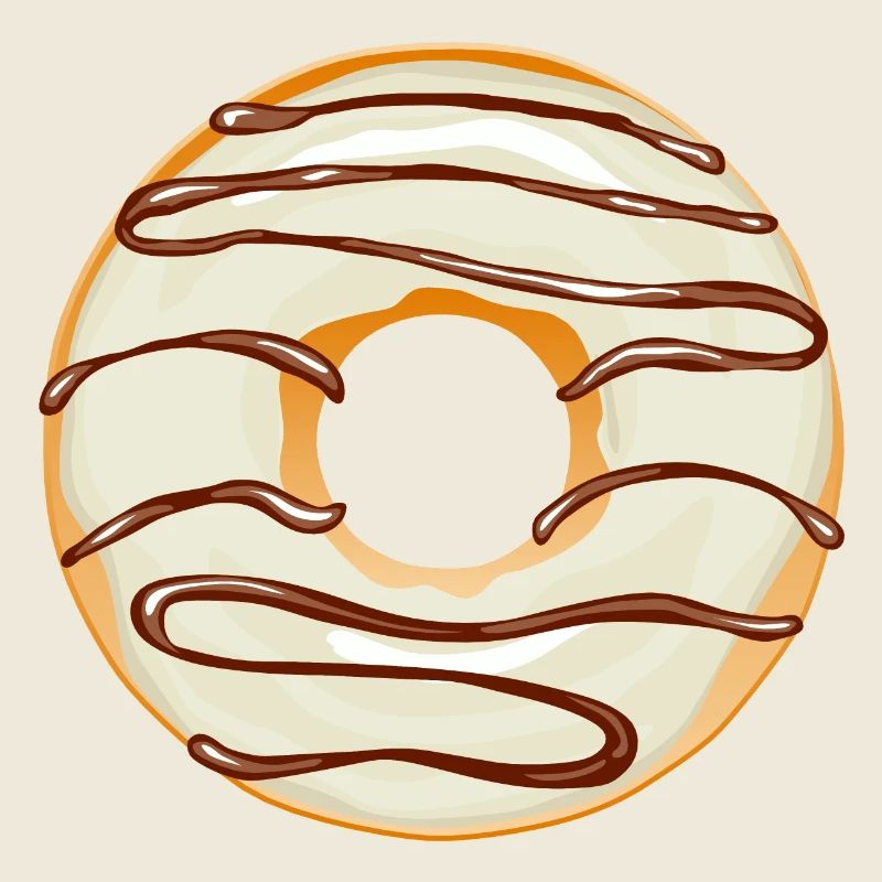 Donut Drawing Dessert Donuts Cake Pastry 1N