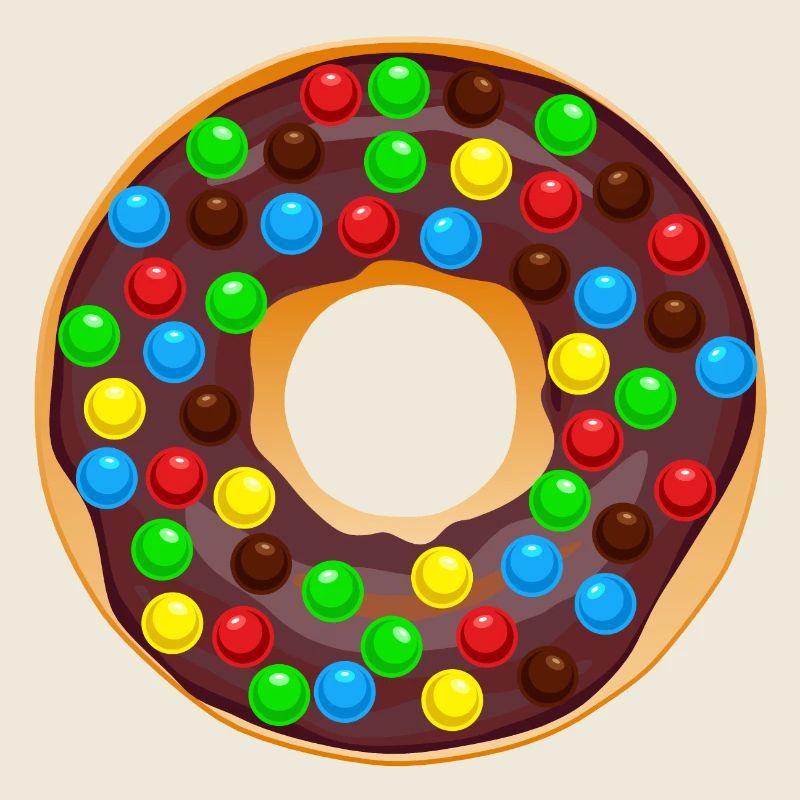 Donut Drawing Dessert Donuts Cake Pastry 1F