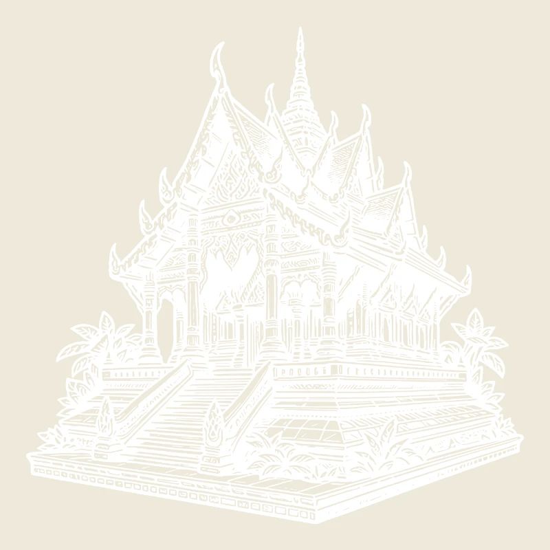 Exotique Jolie Thaïlande Temple
