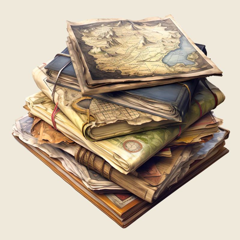 Treasure hunt with old maps