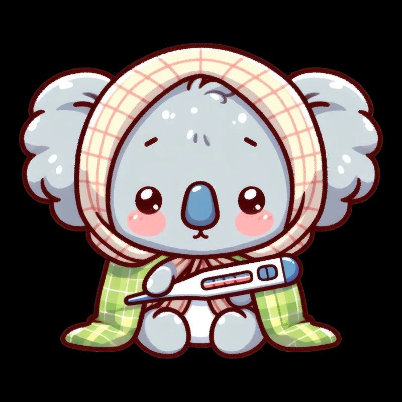 Un mignon koala malade