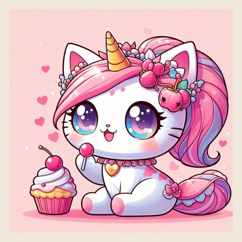 chat licorne