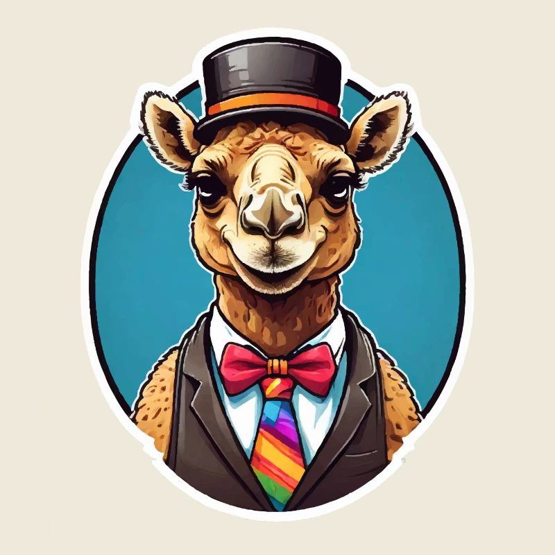 Lustiges Comic Kamel