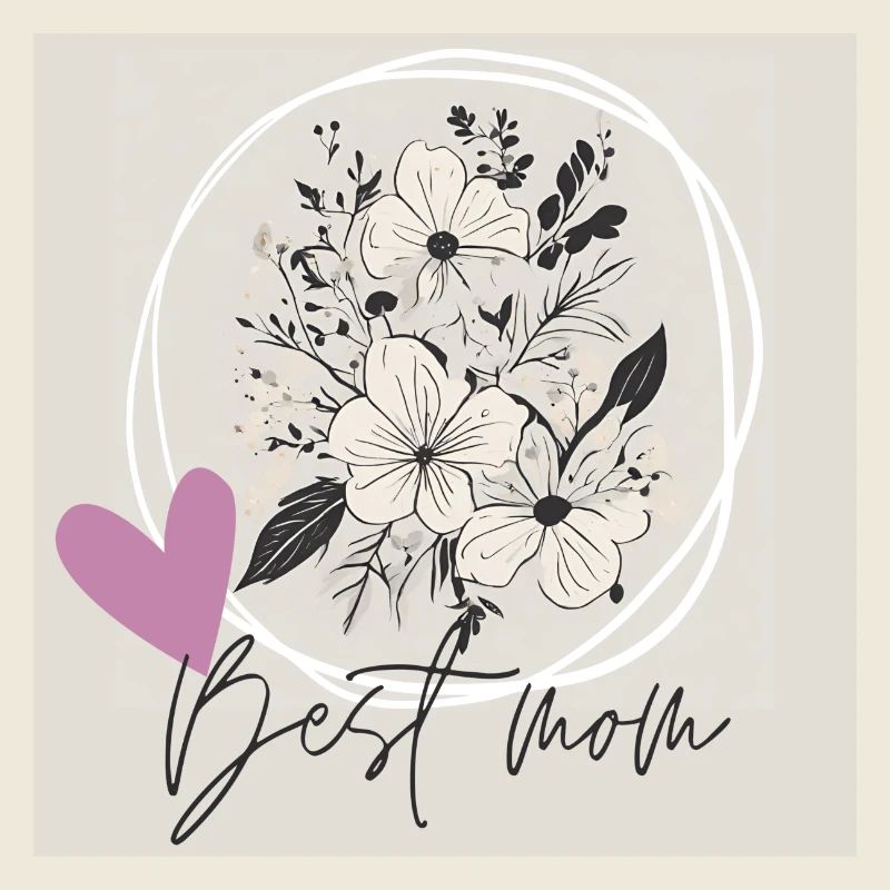 Meilleur design floral de maman