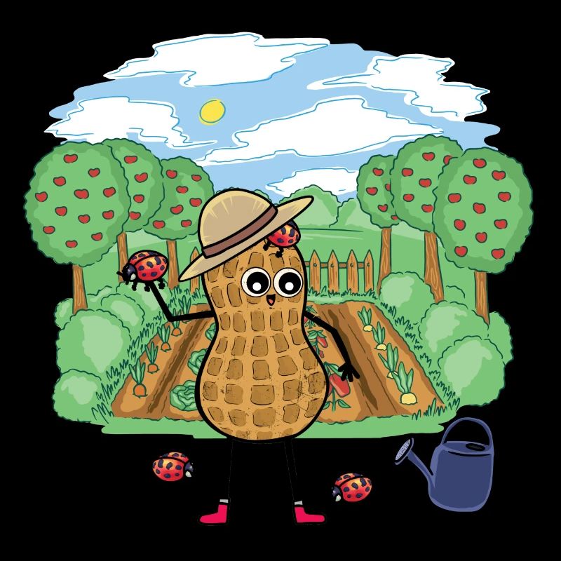 Erdnuss Garten Gärtner Marienkäfer