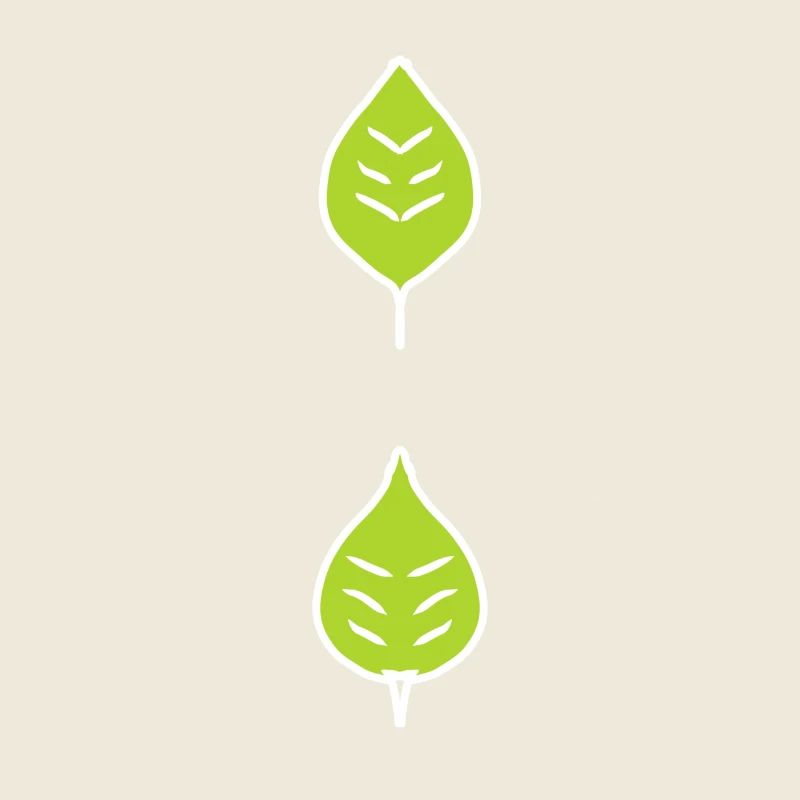 deux feuilles vert feuille naturel