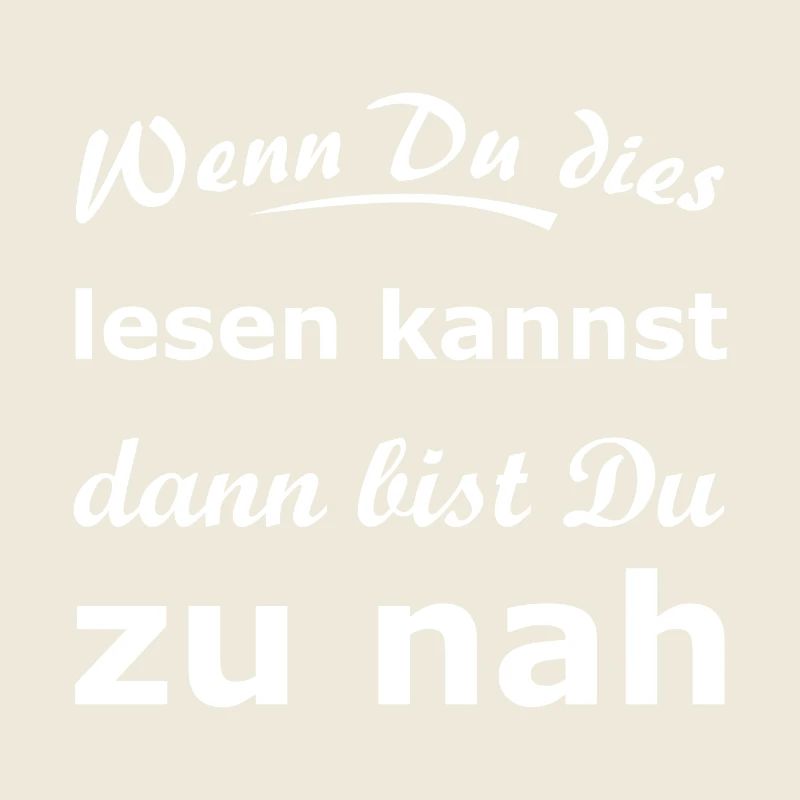 Lustiger Spruch Abstand halten