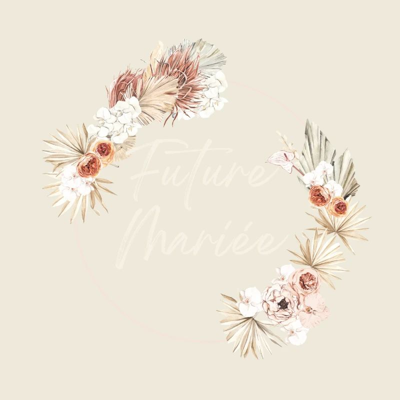 Braut Krone Boho Blumen