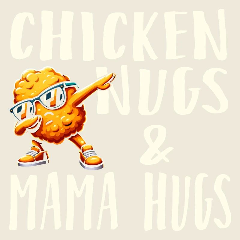 Nugs de poulet et câlins de maman