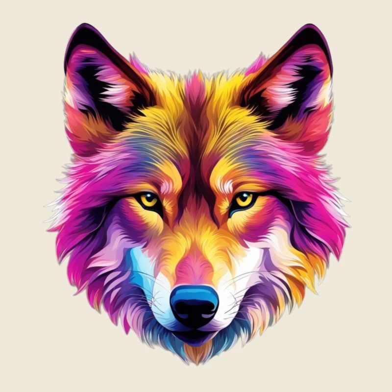 Loup coloré