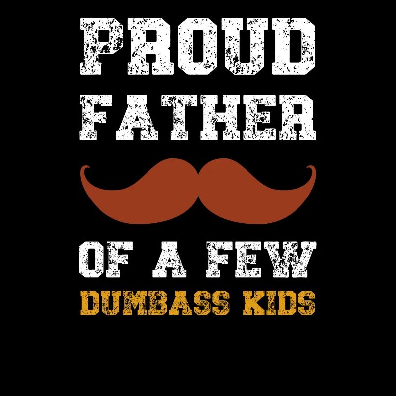 Stolzer Vater von ein paar dummen Kindern