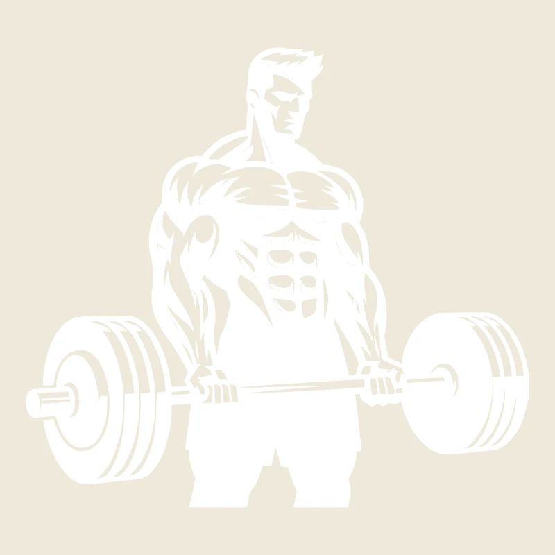 Ambitious ambitious athlete with barbell