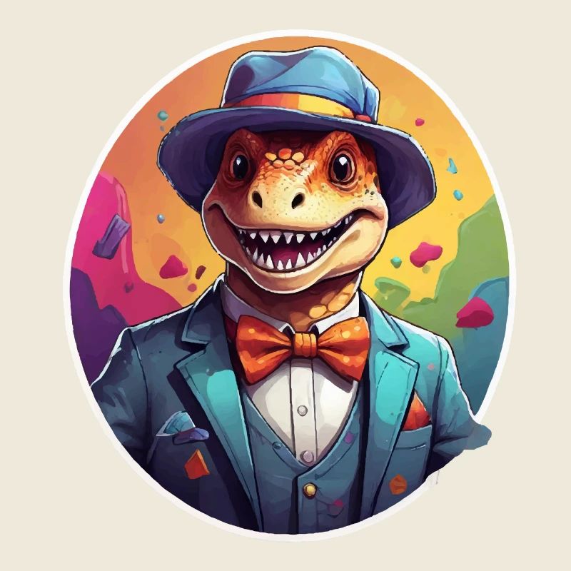Bande dessinée drôle de dinosaure