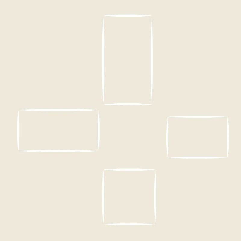 Square Pattern Four Shapes