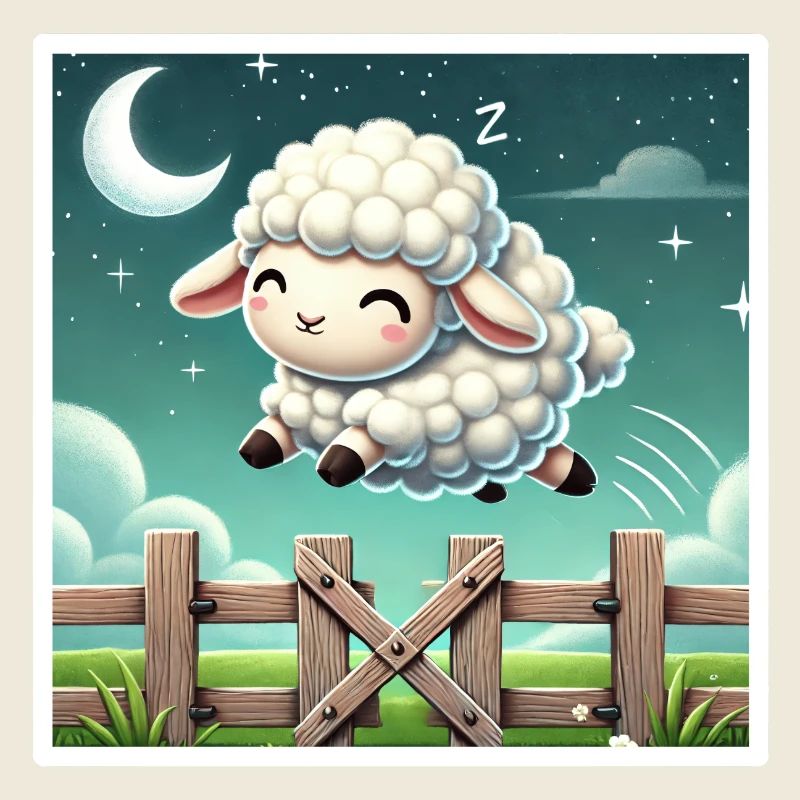 Schäfchen zählen in der Nacht