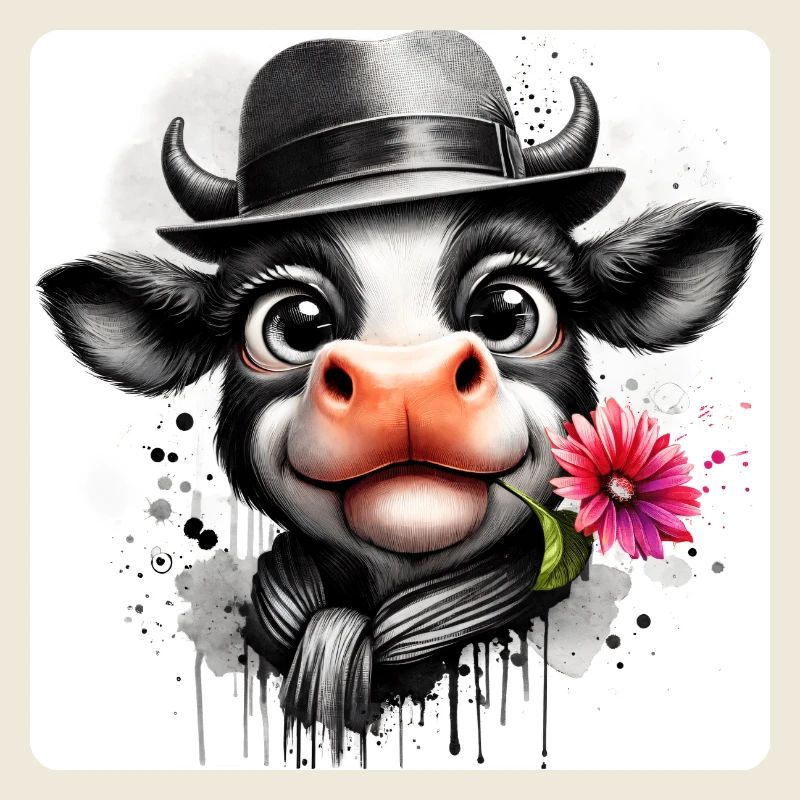 La vache en gentleman