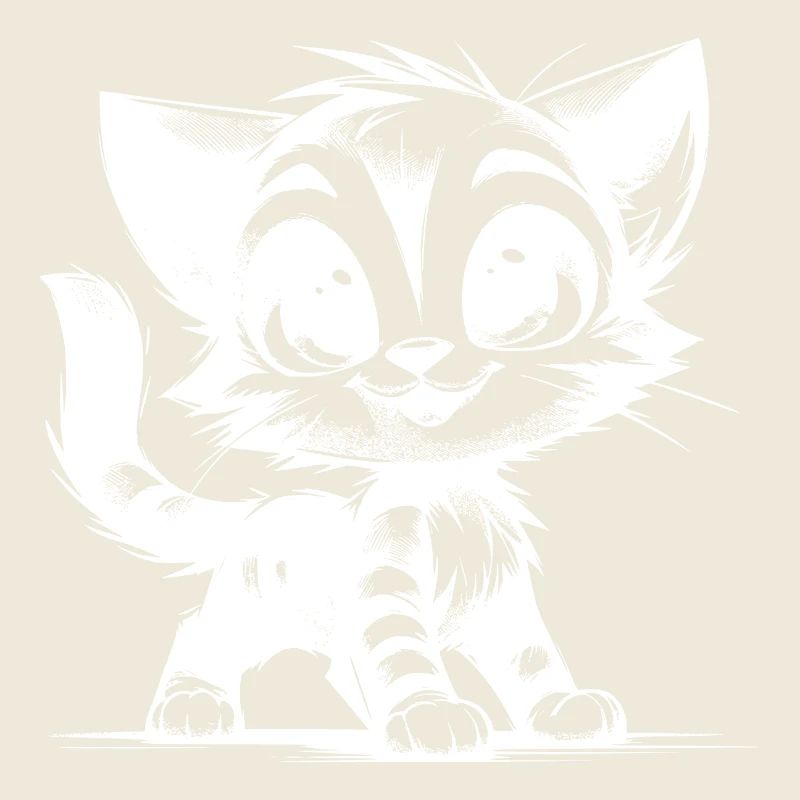 Chat souriant Dessin de bébé