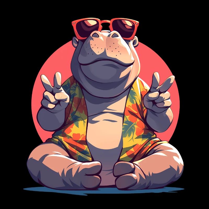 Urlaub Nilpferd