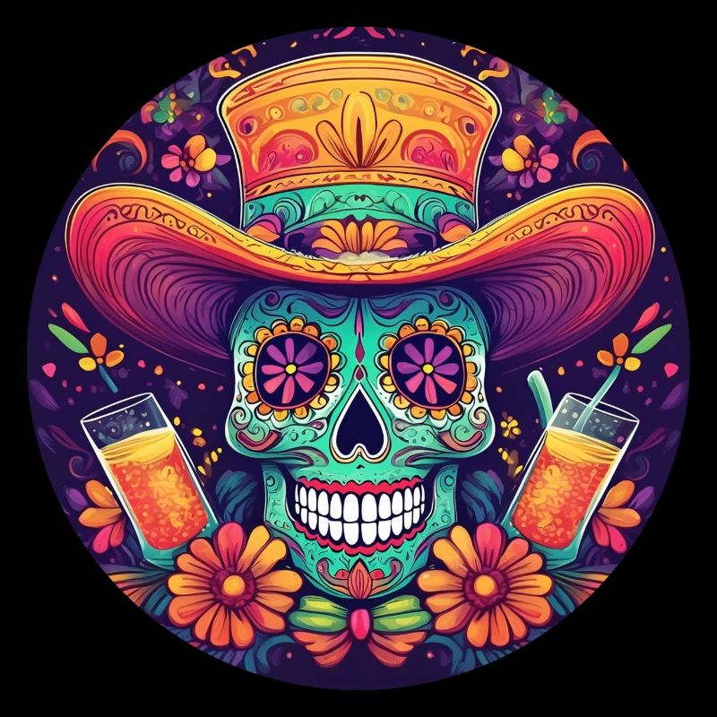 5 de Mayo Party Drinko de Mayo Sugar Skull Drink