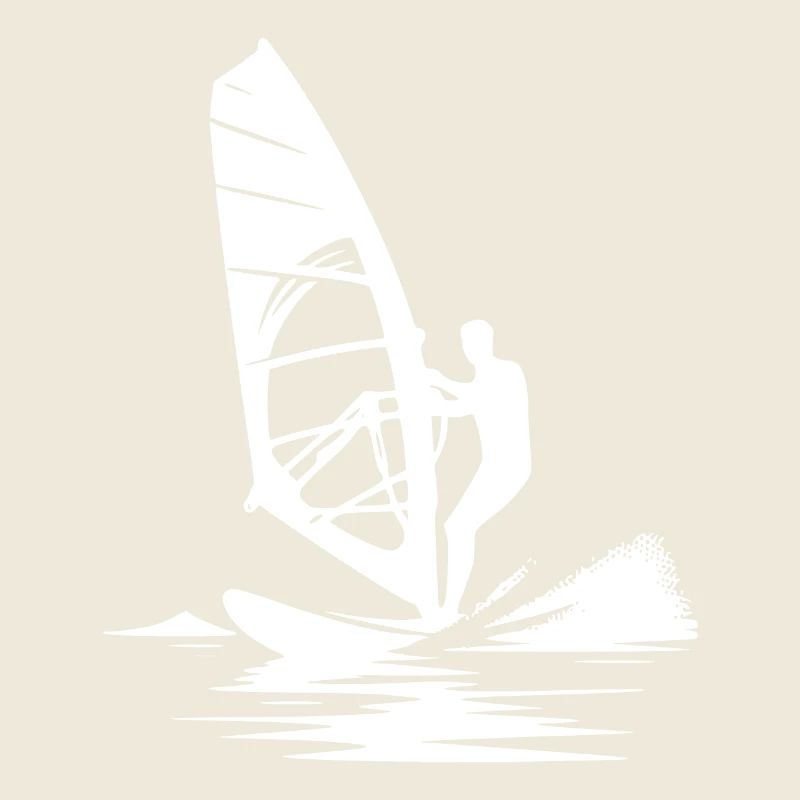 Surf technique with wind power, wind and sea breeze
