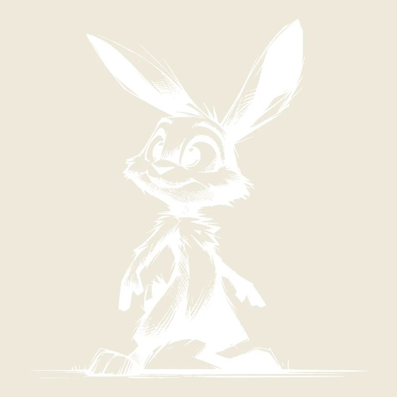 Bunny with big eyes and ears