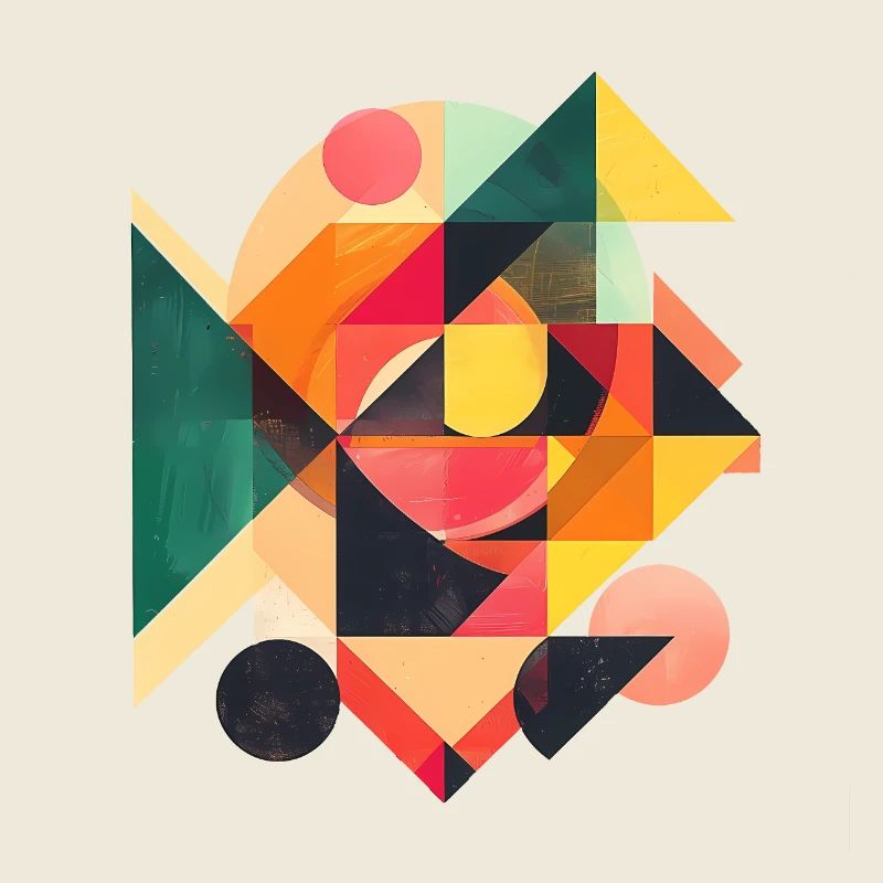 Cool Geometric 80s Motif