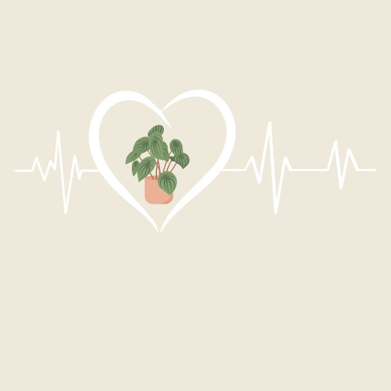 battement de cœur pot de fleur
