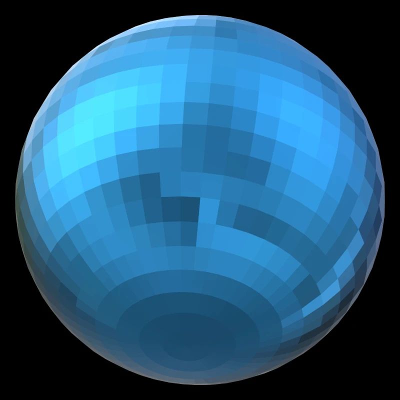 Sphère bleue