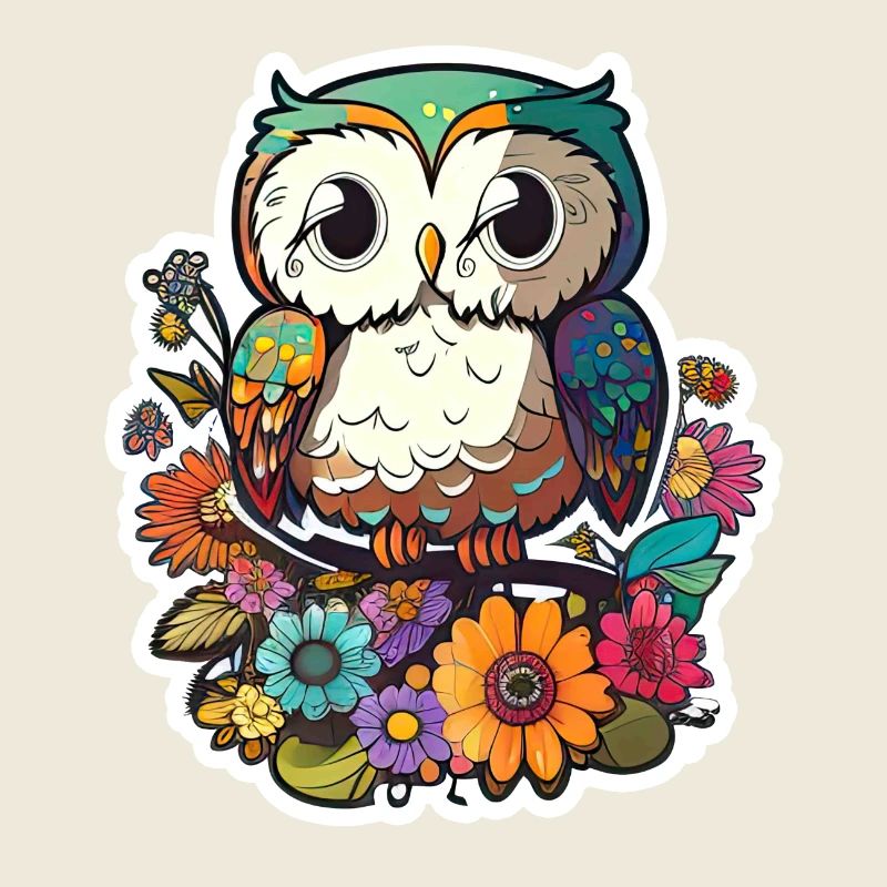 Niedliche Eule Kawaii Maskottchen