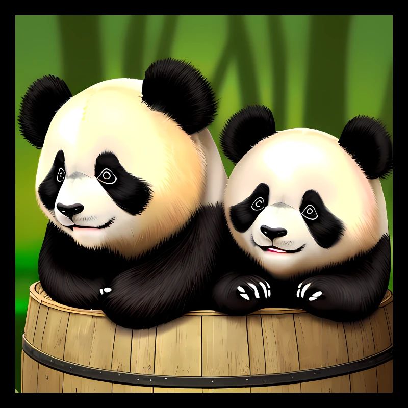 De mignons pandas à l’aventure ! 🍃