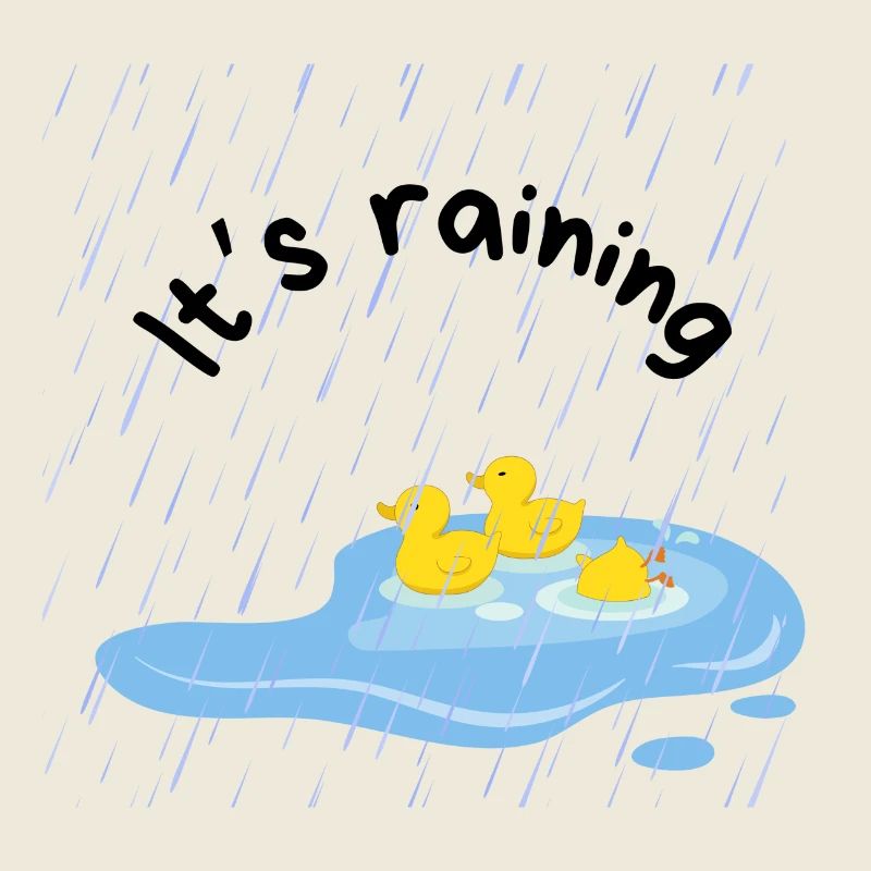 it's raining