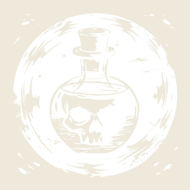 Potion de la mort - Le crâne dans la potion