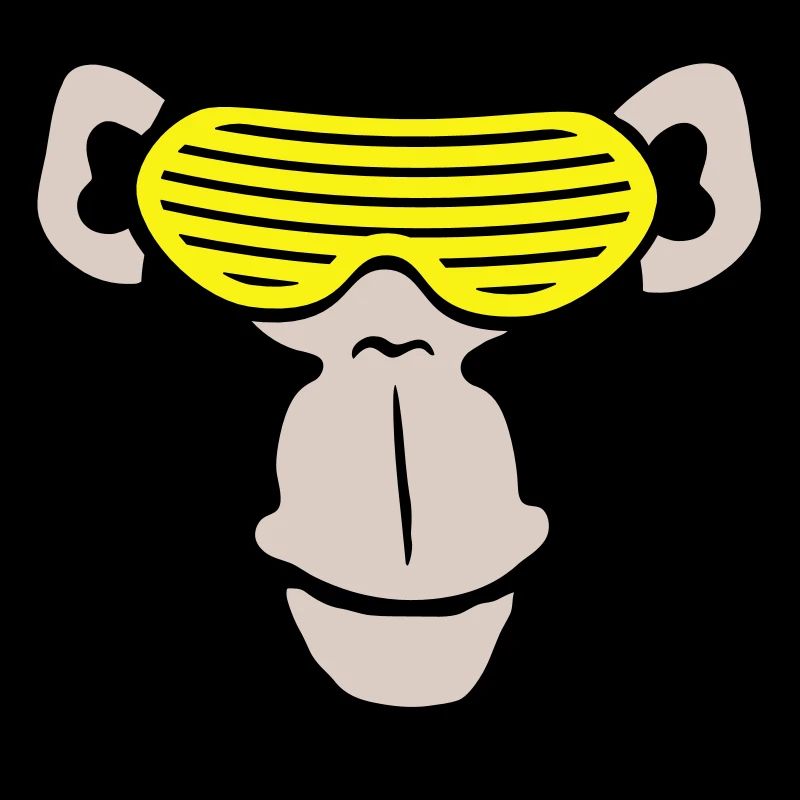 Funky Sunglasses Gorilla Cool Party Monkey Fun