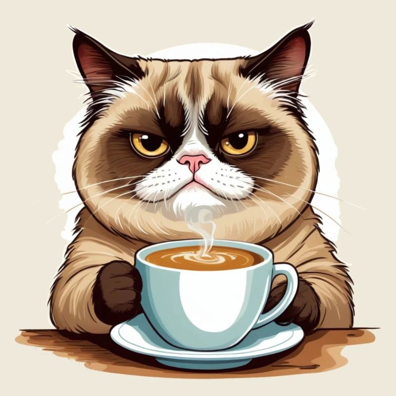 Chat du matin