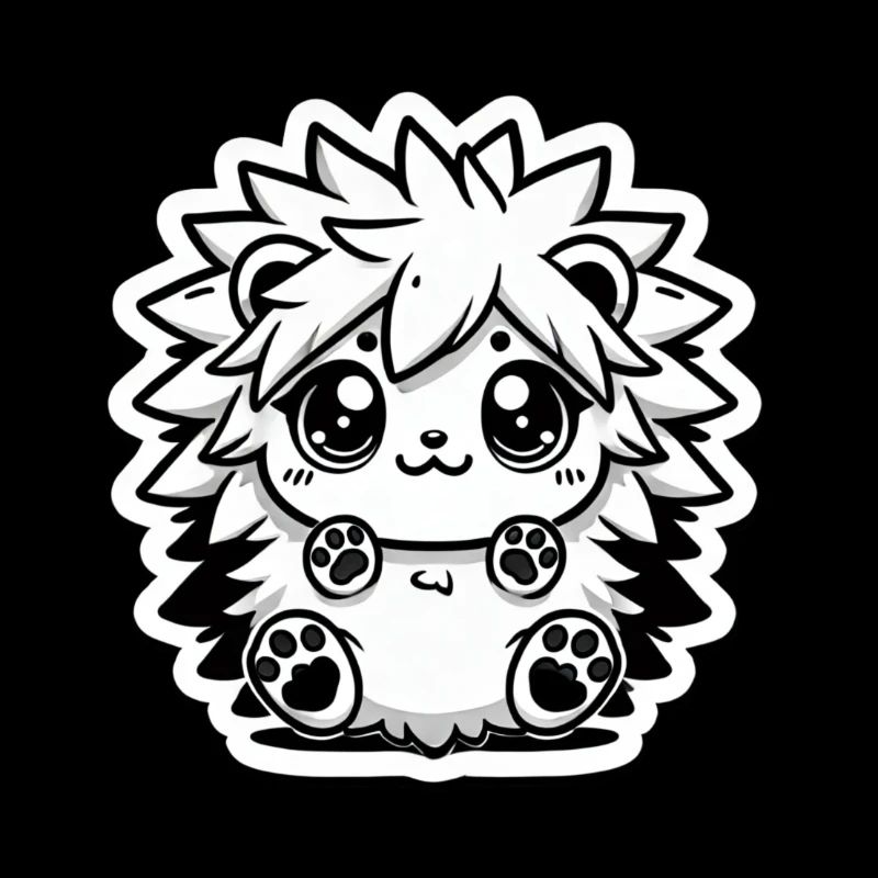 Fluffy Hedgehog - Cute and Cuddly