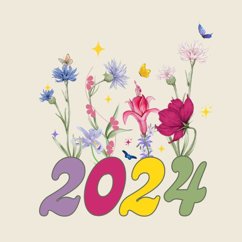 Année de naissance 2024 fleurs sauvages
