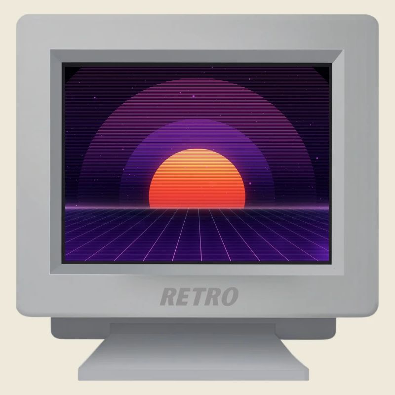 CRT Design - Future Retro Tapete