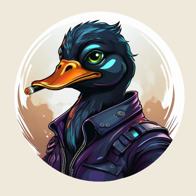 Duck with cigar