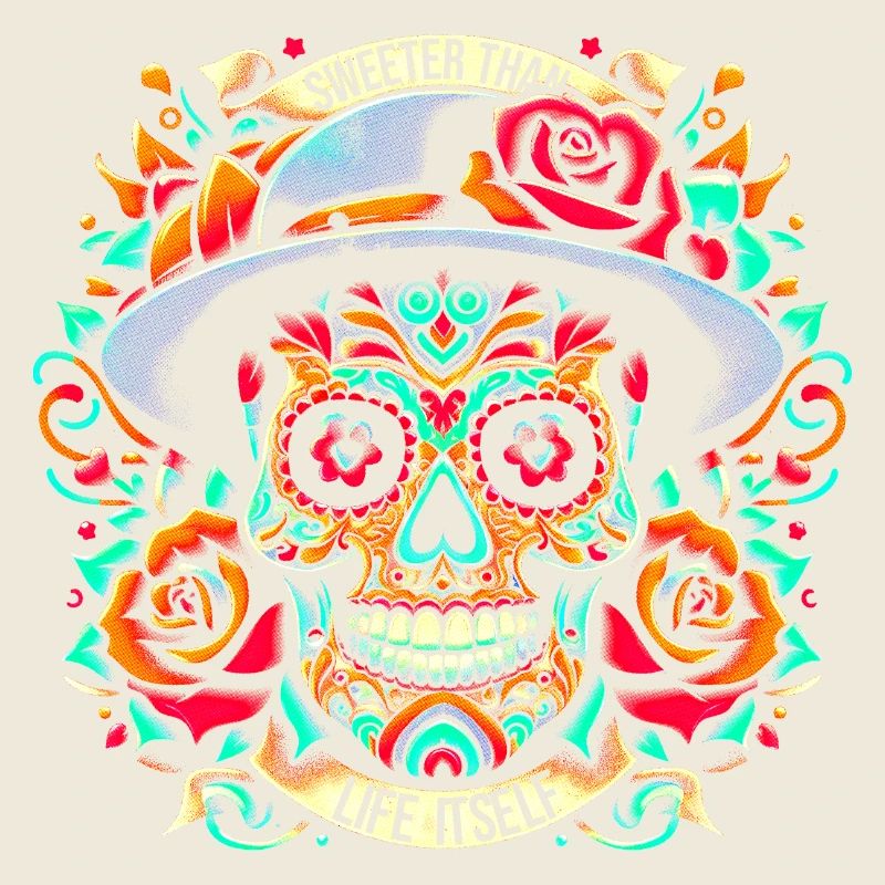 Mexican Catrina Skull - Sweeter Than Life Itself