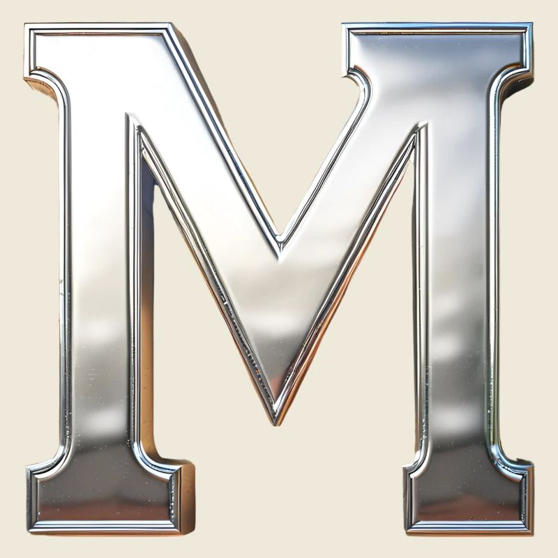 Chrome ,, M " Metallic