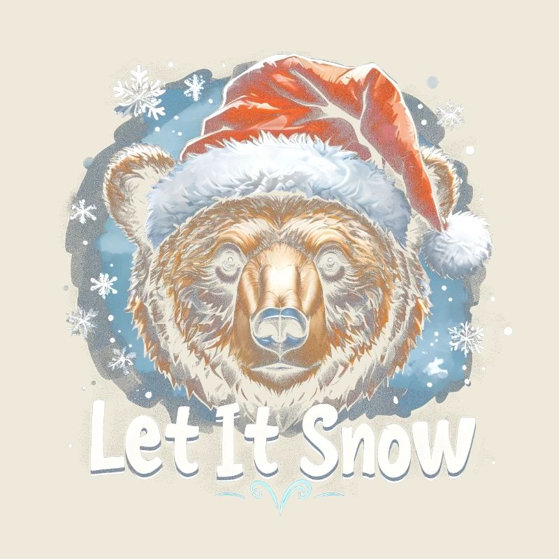 Let It Snow – Weihnachtsbär Design