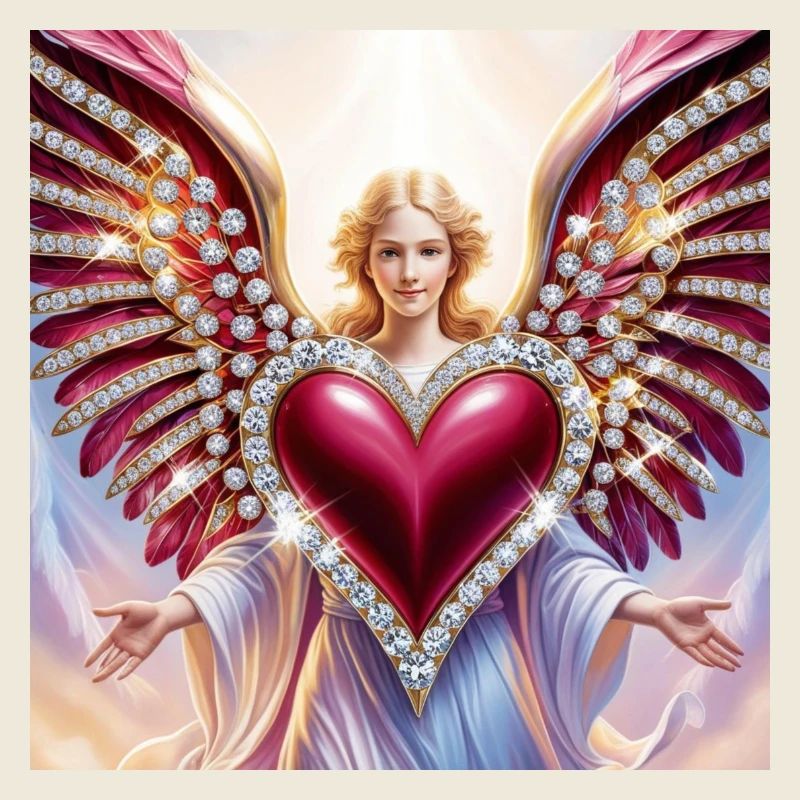 Engel mit Herz