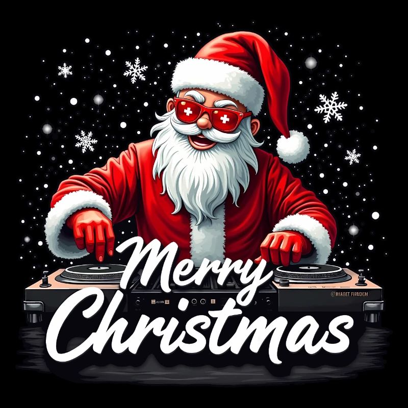 DJ Santa Claus Weihnachtsmann