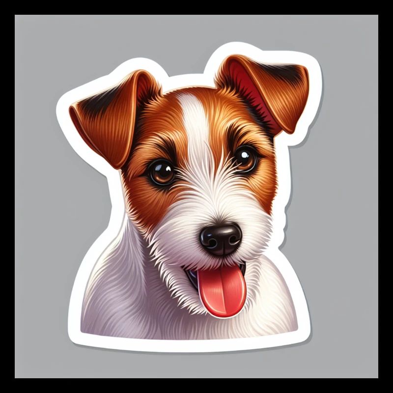 Realistischer Terrier Sticker