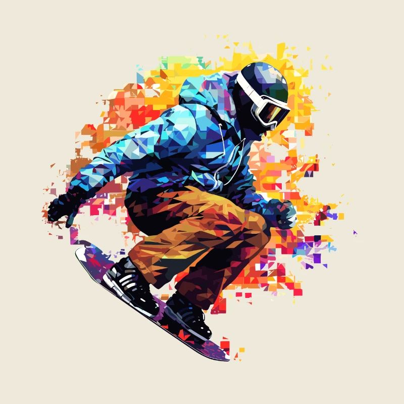 Snowboard Sport Game Champion Competition Abstract