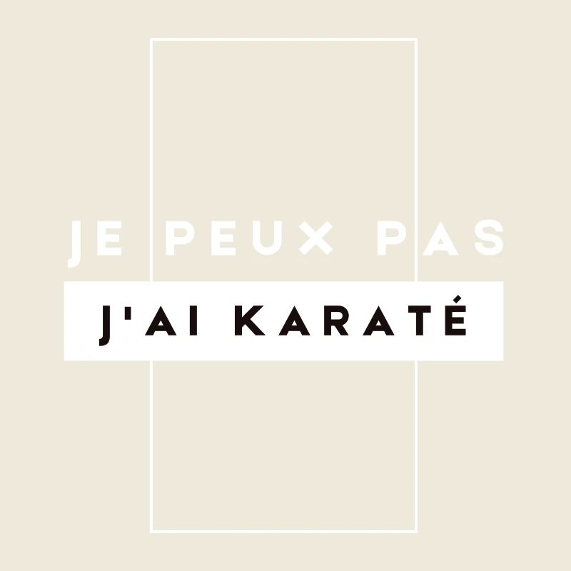 humorvolles Geschenk Ich kann nicht Karate